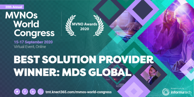 MDS Global wins Best Solution Provider award at MVNOs Awards 2020
